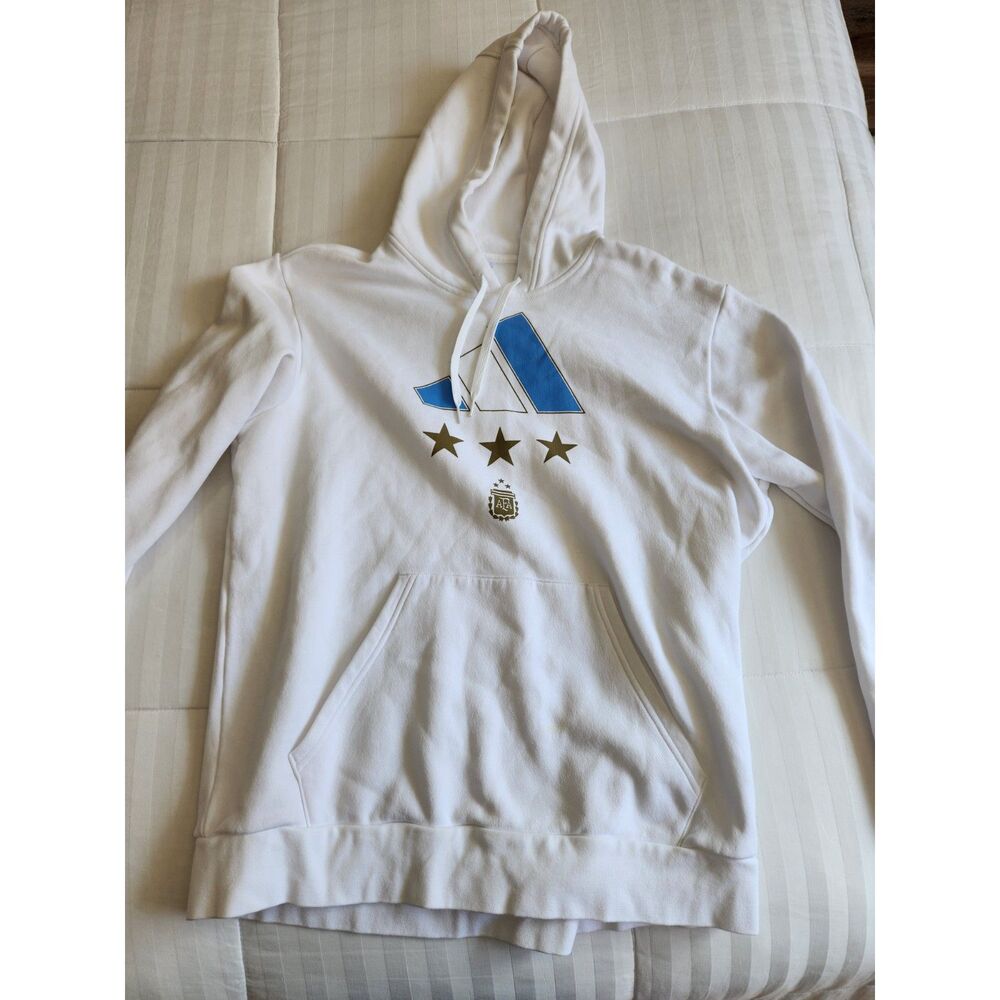 Adidas Argentina 2022 World Cup Champions 3-Star Pullover Hoodie